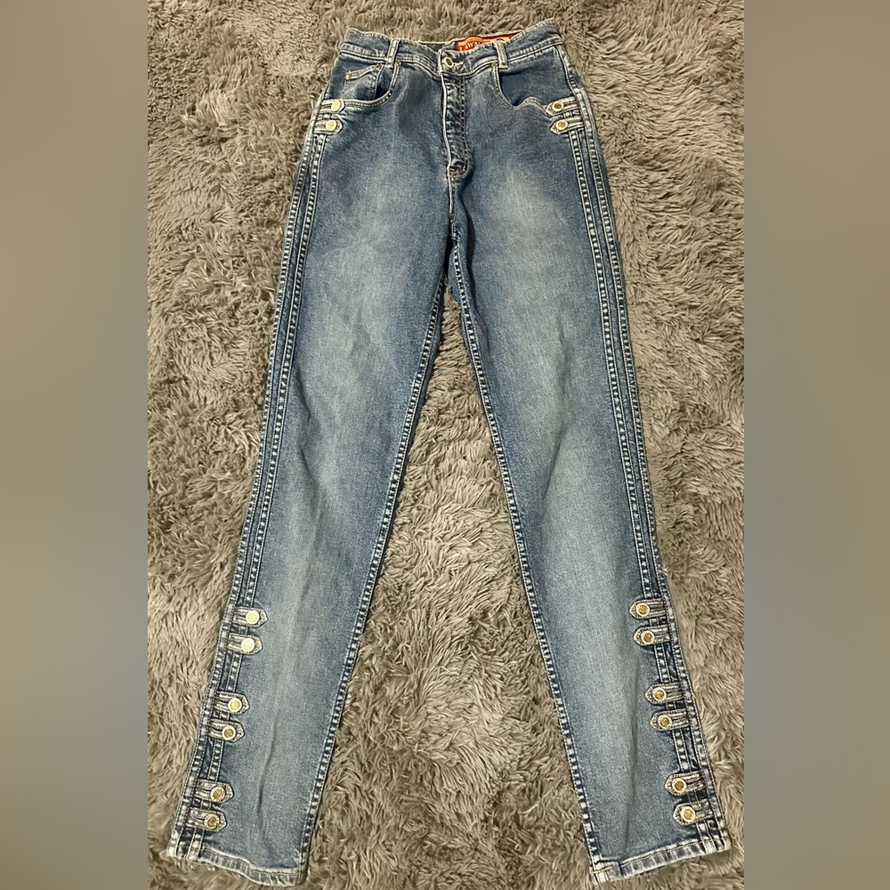 Vintage LAWMAN Denim Jeans with Button Detail